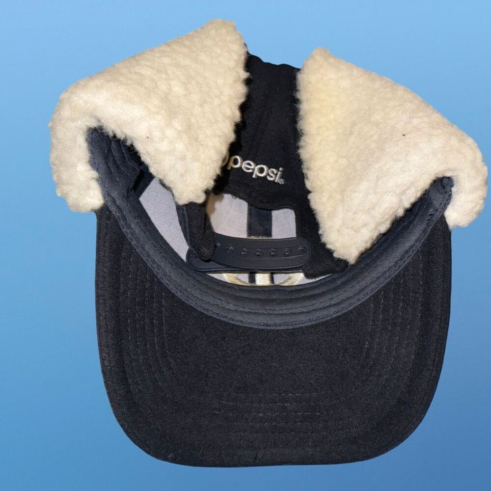 Melonwear Minnesota Twins Trapper Hat Baseball Cap Sherpa Ear Flaps Pepsi - Picture 12 of 13